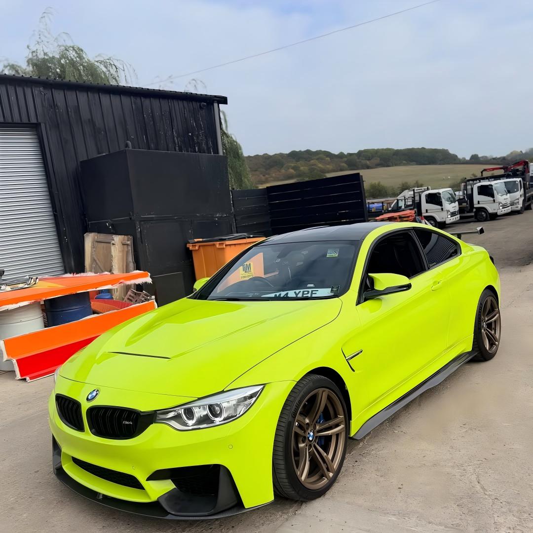 Gloss Acid Green Car Vinyl Wrap PET review klgraphicsdesigns 00