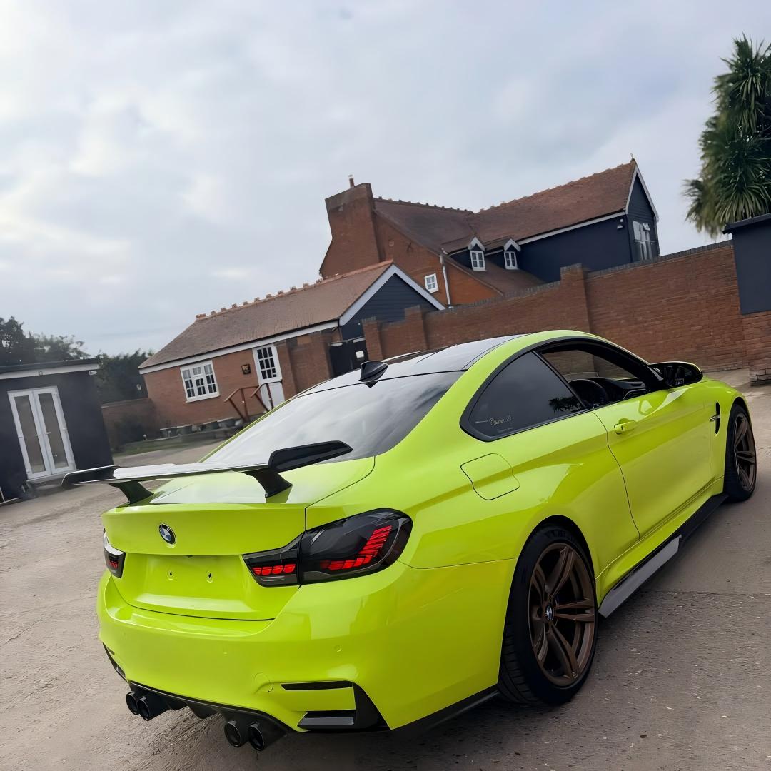 Gloss Acid Green Car Vinyl Wrap PET review klgraphicsdesigns 03