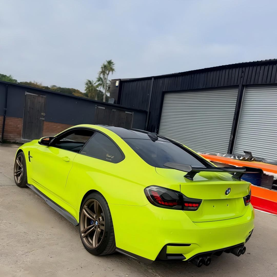 Gloss Acid Green Car Vinyl Wrap PET review klgraphicsdesigns 04