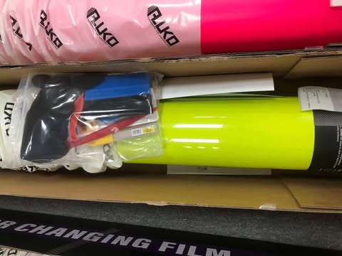 Gloss Acid Green Car Vinyl Wrap PET review klgraphicsdesigns 02