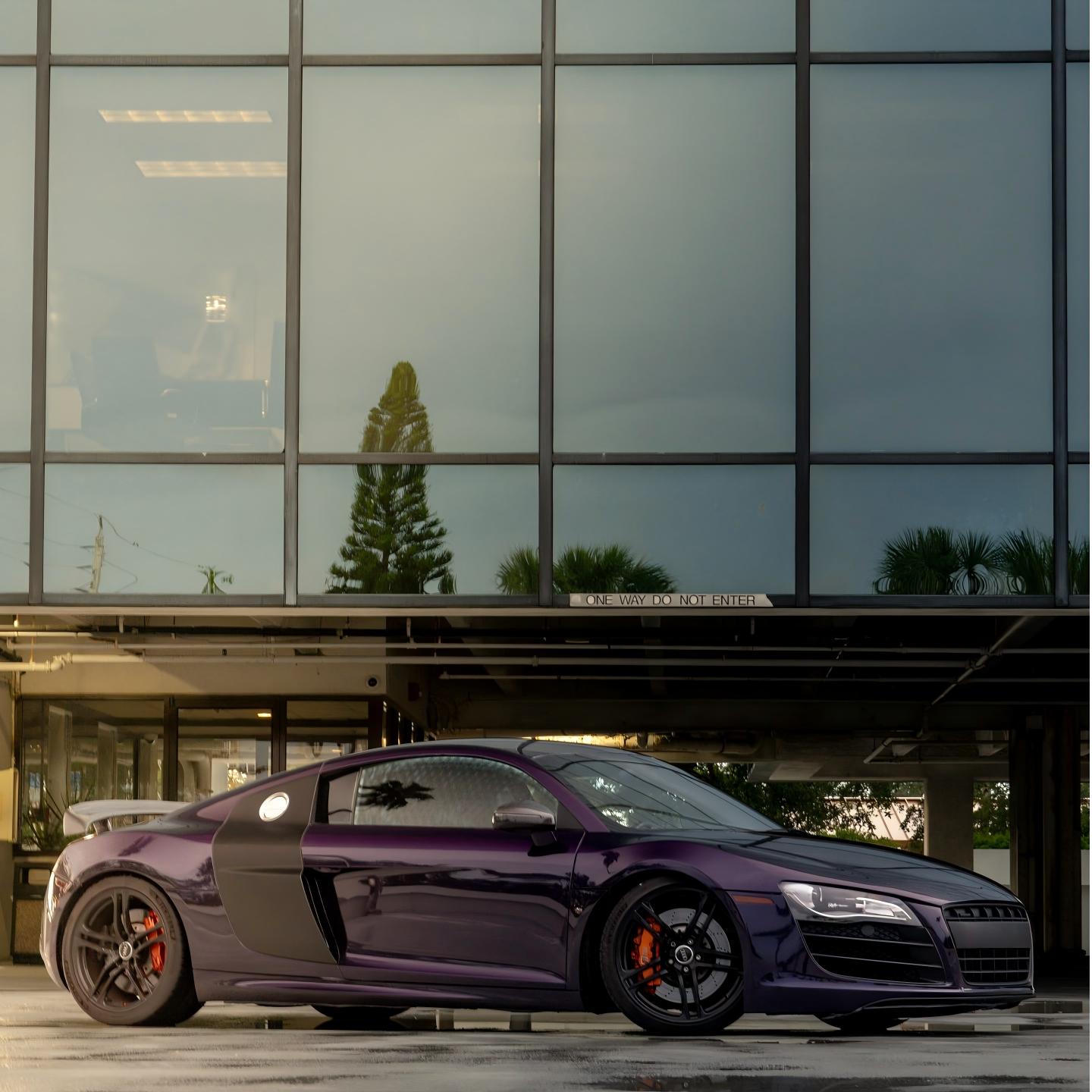 Gloss Metallic Ghost Midnight Purple Car Vinyl Wrap PET review schmodified 02