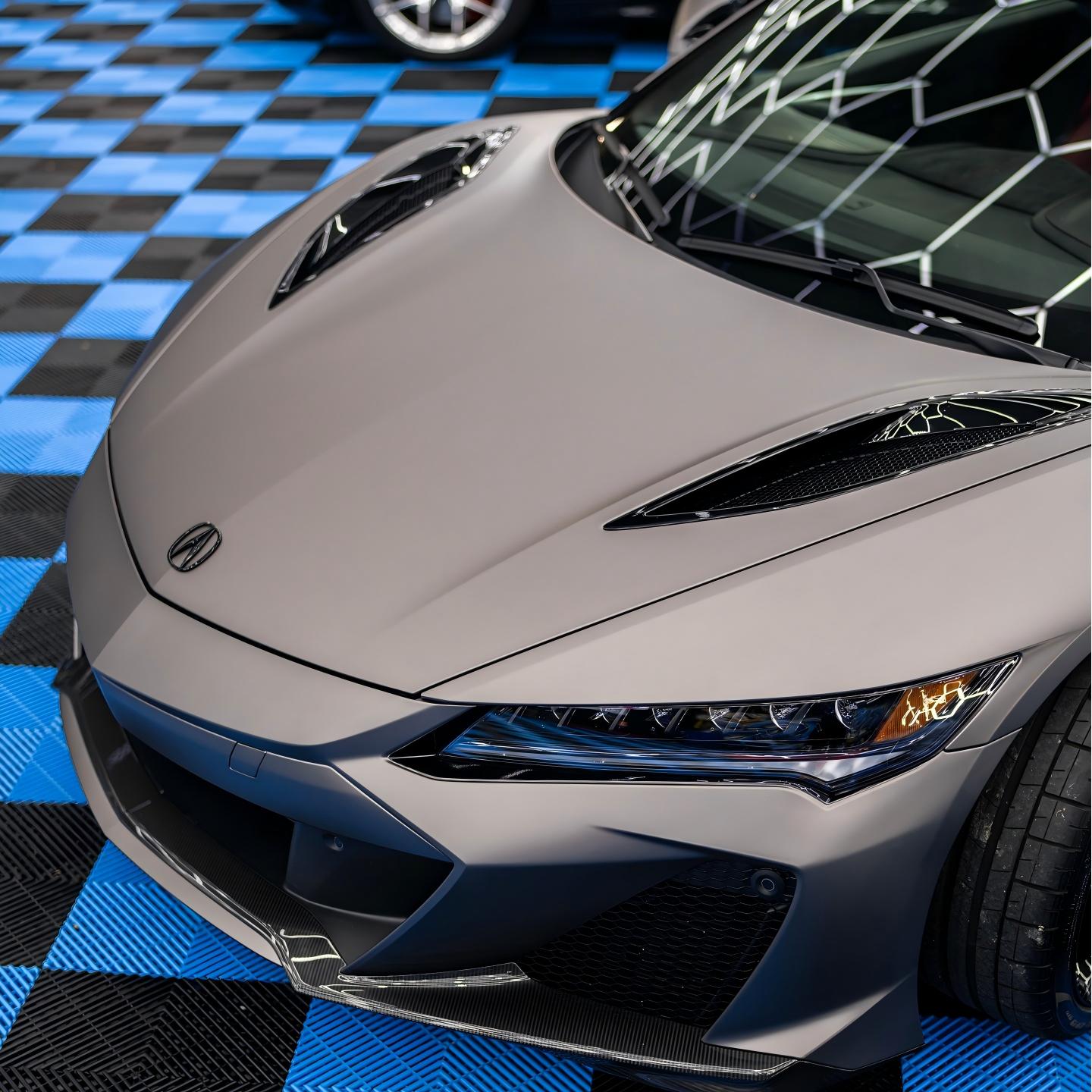 Matte Ultimate Flat Meteorites Grey Car Vinyl Wrap PET review perfection_autospa 00