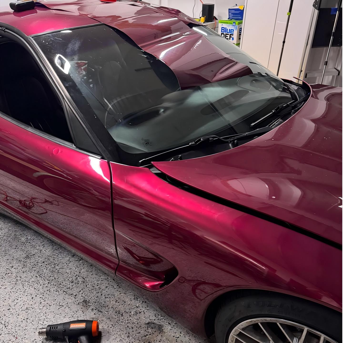 Gloss Metallic Pagoda Red Car Vinyl Wrap PET review toby.vega.d 00