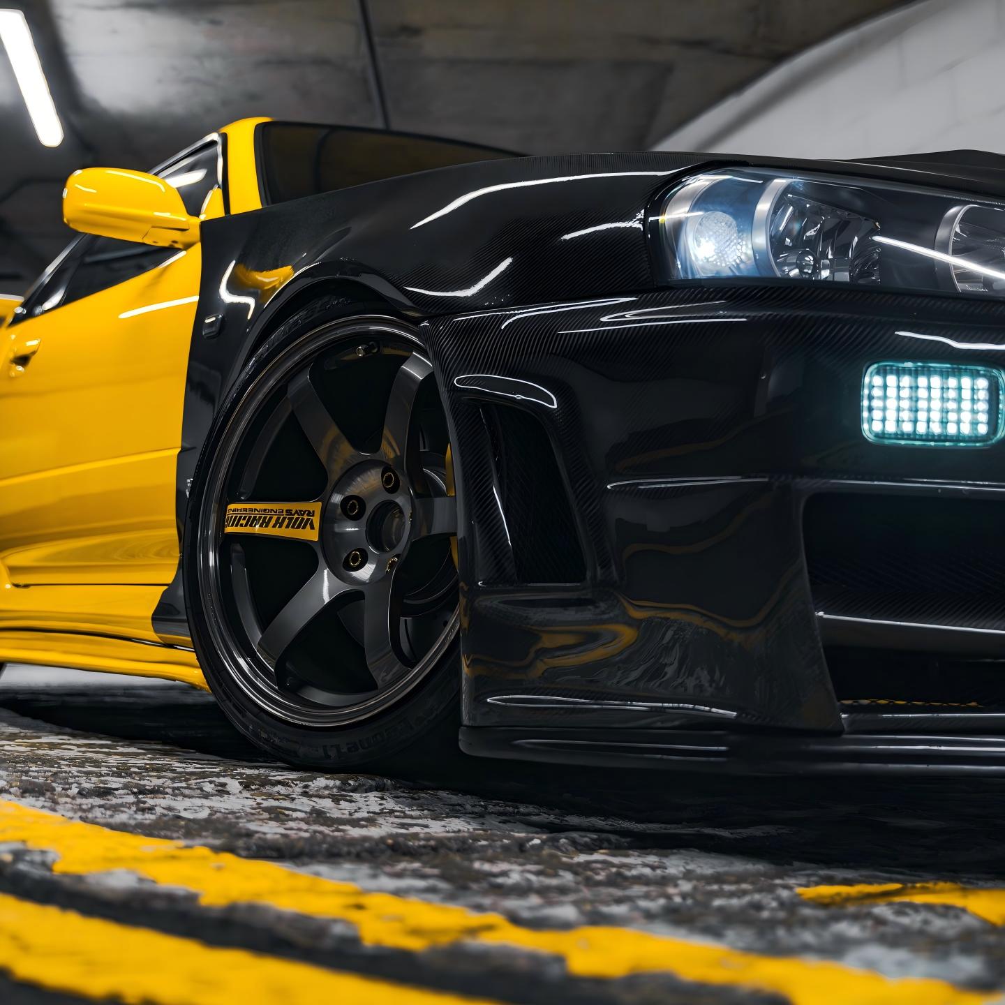 Gloss Light Sunflower Yellow Car Vinyl Wrap PET review tzkyo_ 02