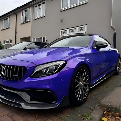Glossy Metallic Royalty Purple Explosion Purple Vinyl Wrap PET review kailendavey 01