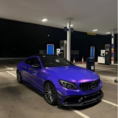 Glossy Metallic Royalty Purple Explosion Purple Vinyl Wrap PET review kailendavey 00