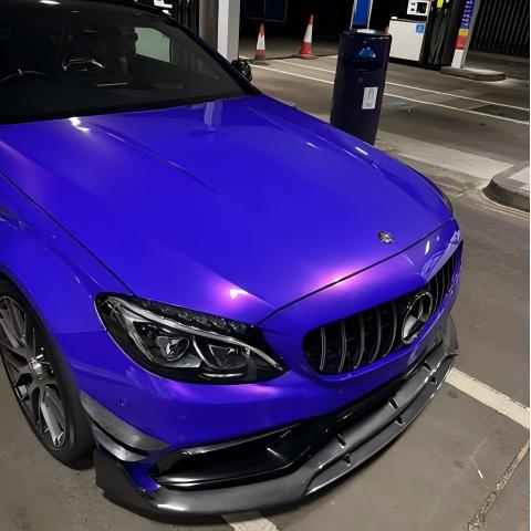 Glossy Metallic Royalty Purple Explosion Purple Vinyl Wrap PET review kailendavey 03