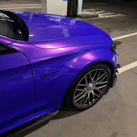 Glossy Metallic Royalty Purple Explosion Purple Vinyl Wrap PET review kailendavey 06
