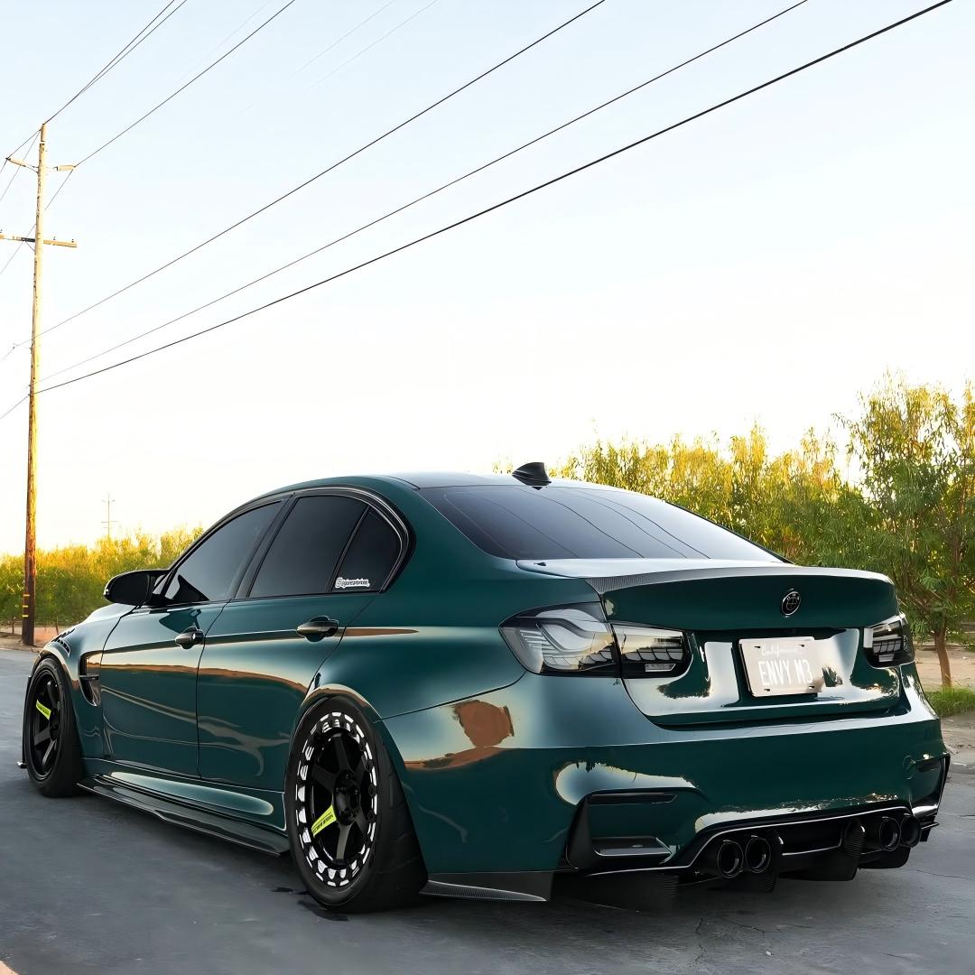 Gloss Mohsen Green Car Vinyl Wrap PET review giancarlorioss 04