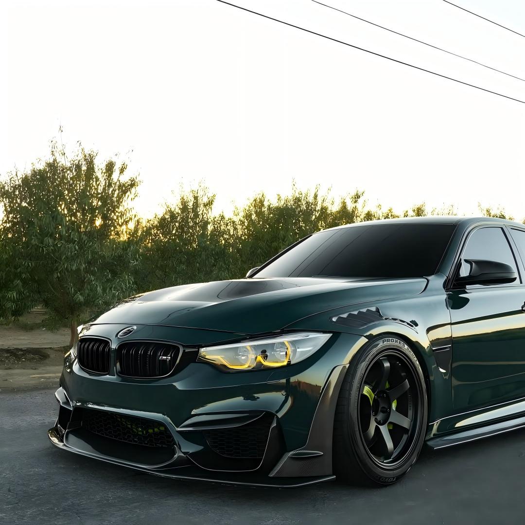 Gloss Mohsen Green Car Vinyl Wrap PET review giancarlorioss 03