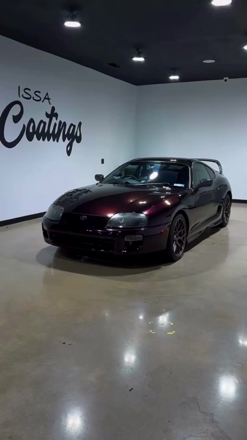 Gloss Metallic Gentian Purple Car Vinyl Wrap  PET review 