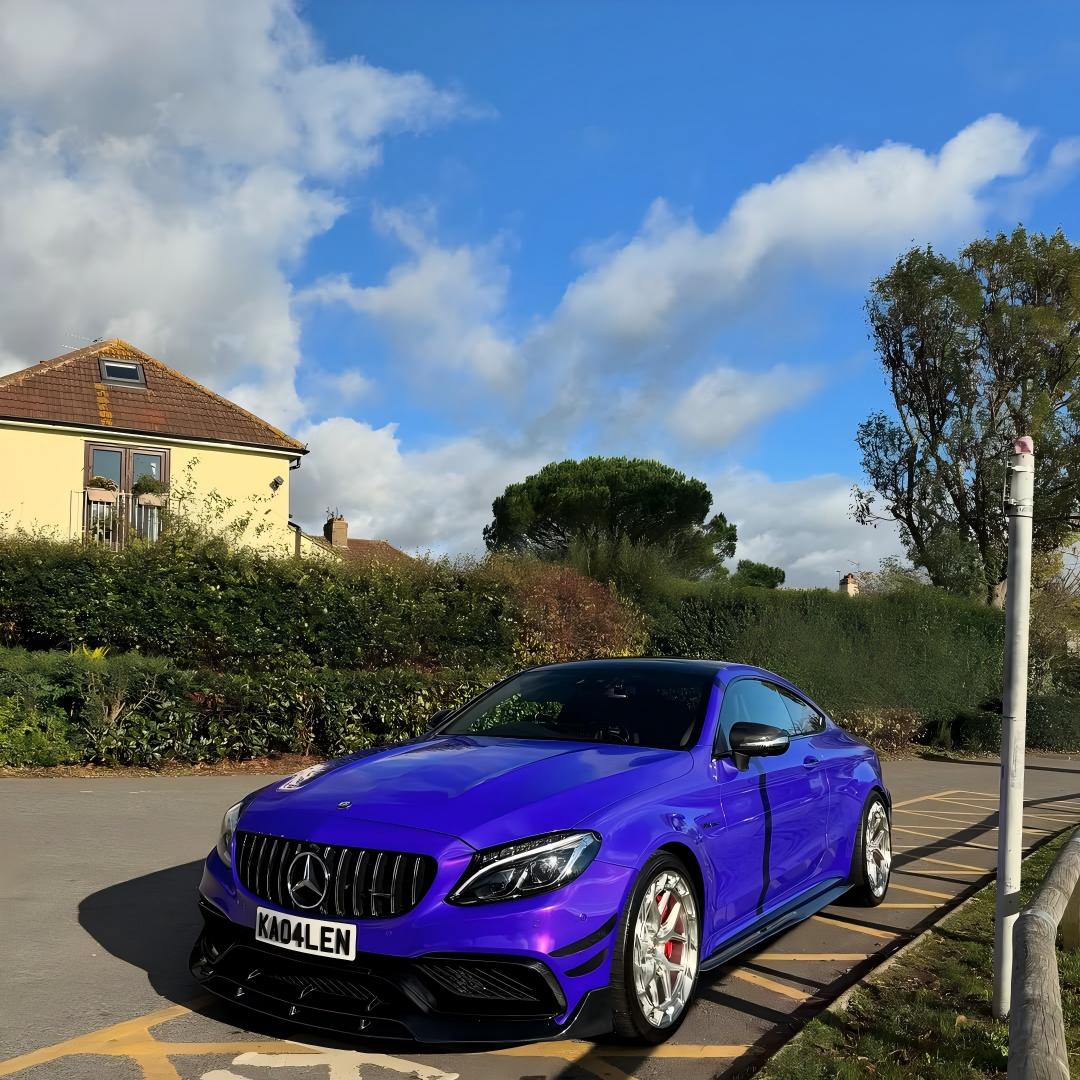 Glossy Metallic Royalty Purple Explosion Purple Vinyl Wrap PET review kailendavey 02