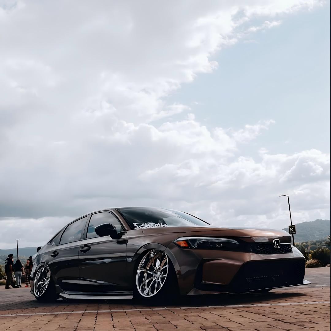 Gloss Metallic Metal Brown Car Vinyl Wrap PET review q2static 03