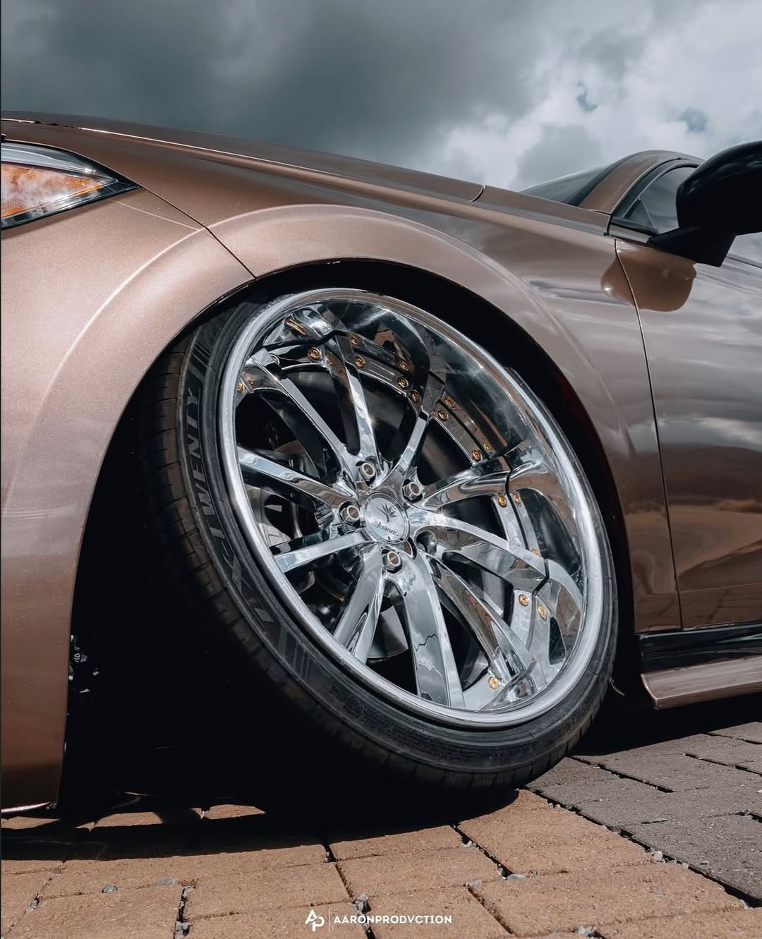 Gloss Metallic Metal Brown Car Vinyl Wrap PET review q2static 05