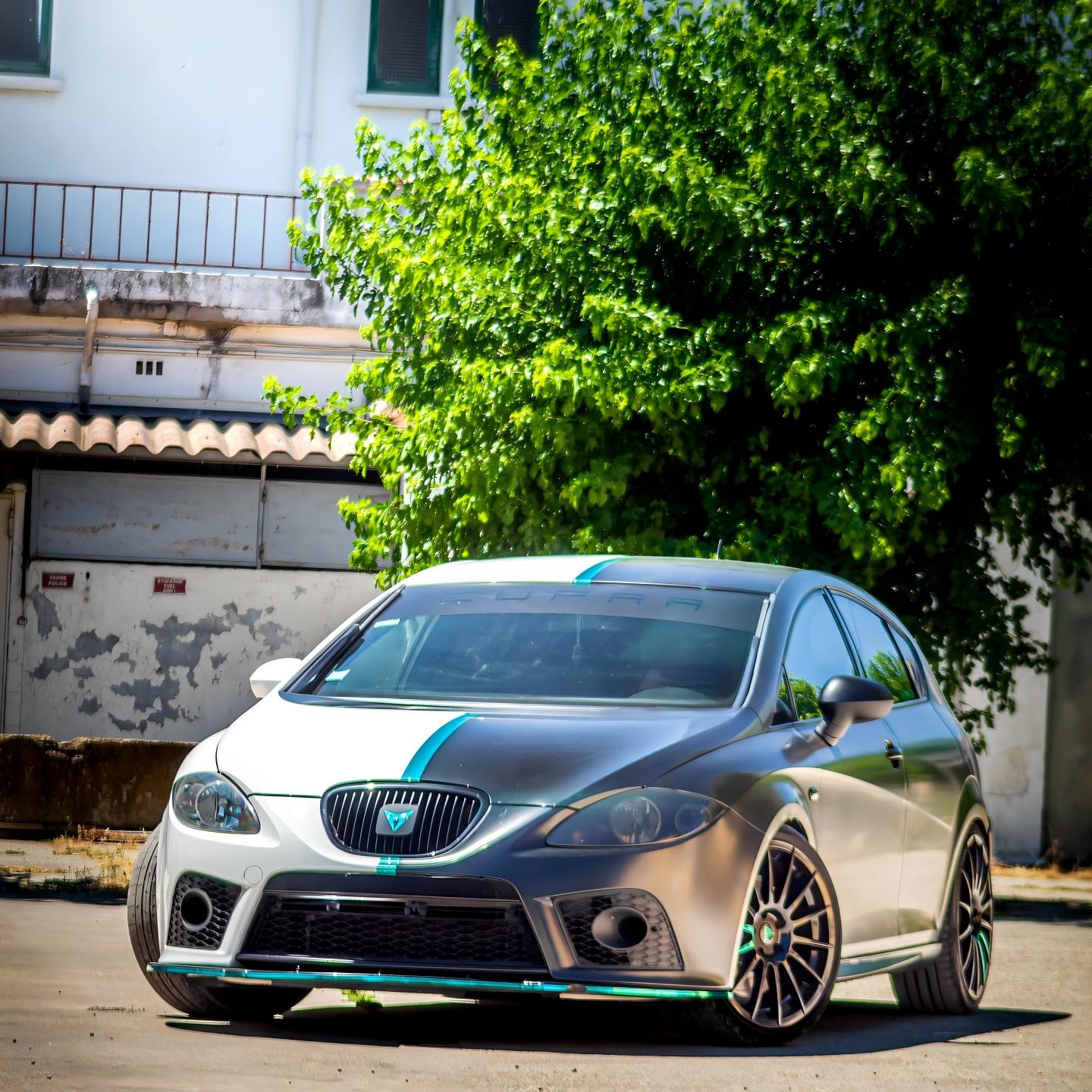 Matte Satin Chrome Purple Car Vinyl Wrap PET  review cupra_bea 04