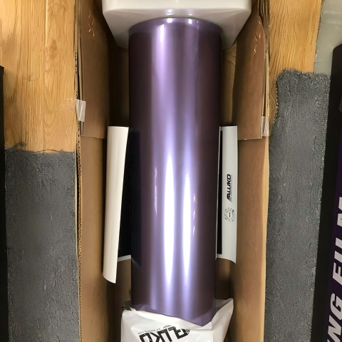 Gloss Metallic Viola Purple Car Vinyl Wrap PET review brzontiktok 03