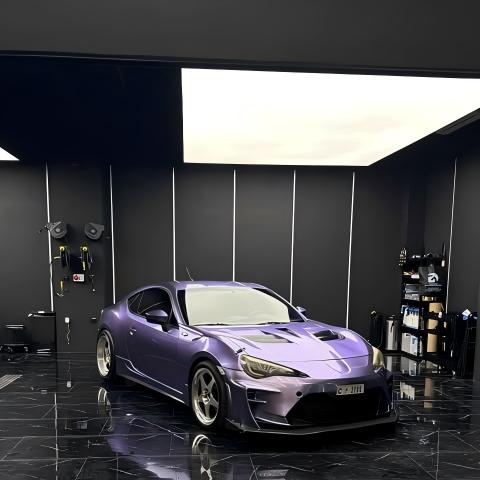 Gloss Metallic Viola Purple Car Vinyl Wrap PET review brzontiktok 02