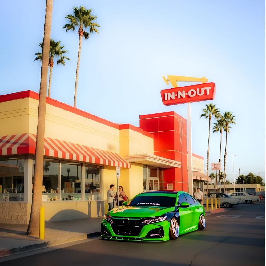 Gloss Metallic Gold Green Car Vinyl Wrap PET review blk_accord 05