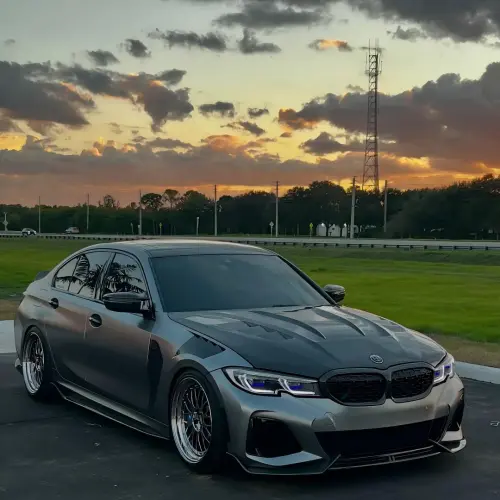 Matte Metallic Titanium Grey Car Vinyl Wrap PET review 