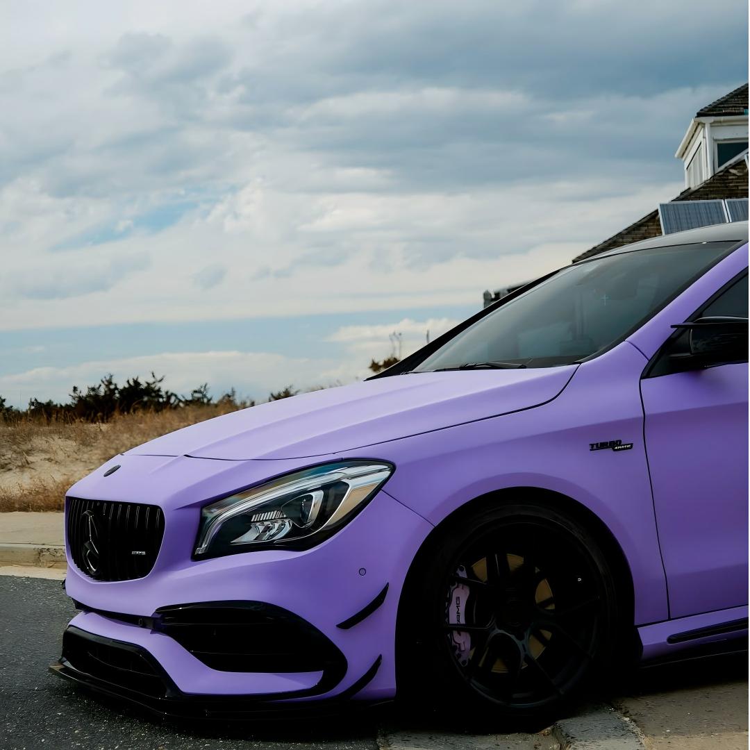 Matte Ultimate Flat Lavender Purple Car Vinyl Wrap  review prplamg 00
