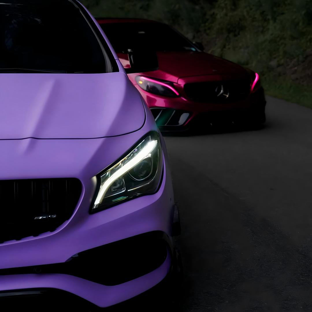 Matte Ultimate Flat Lavender Purple Car Vinyl Wrap  review prplamg 04