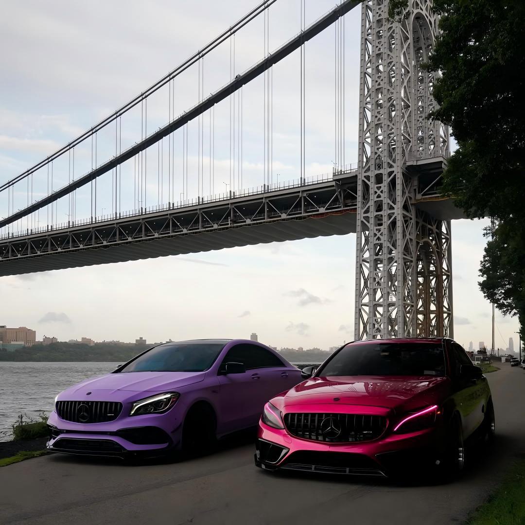 Matte Ultimate Flat Lavender Purple Car Vinyl Wrap  review prplamg 02