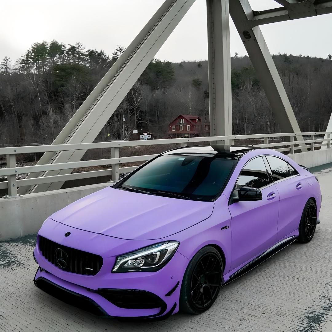 Matte Ultimate Flat Lavender Purple Car Vinyl Wrap  review prplamg 03