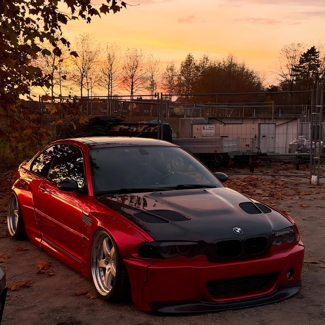 Ultra Glossy Metallic Vampire Red Car Vinyl Wrap BMW PET   review artur._e46 02