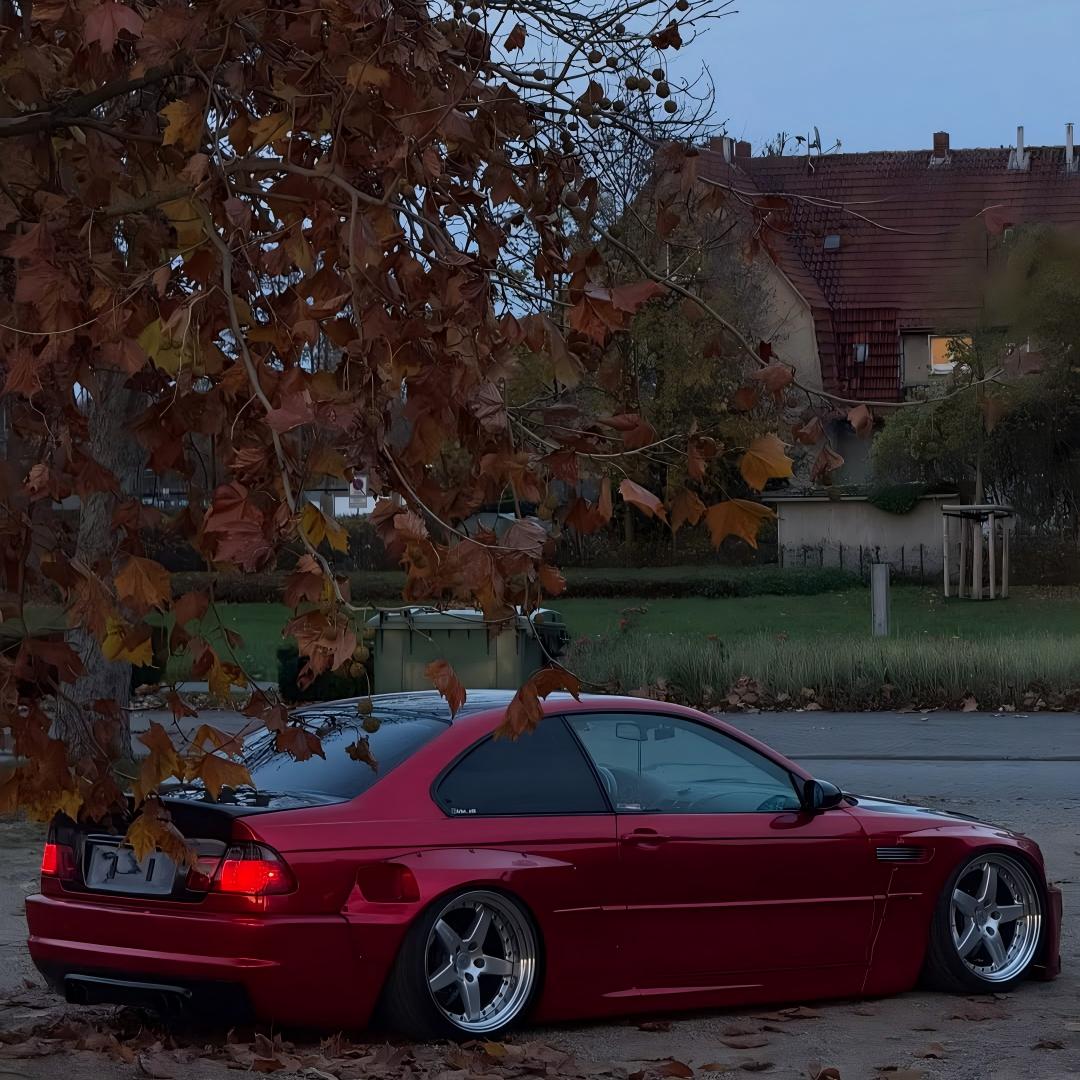 Ultra Glossy Metallic Vampire Red Car Vinyl Wrap BMW PET   review artur._e46 05