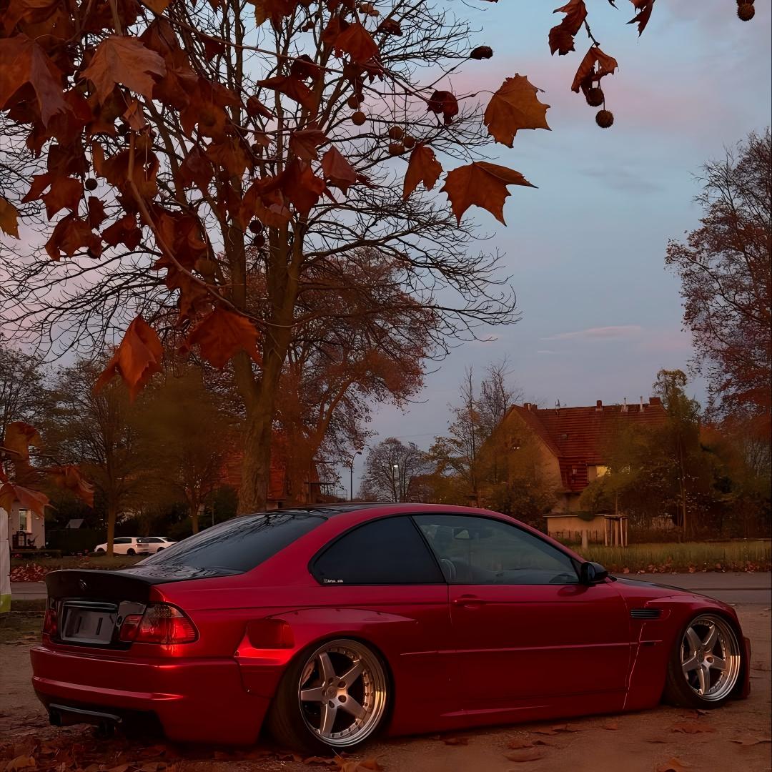 Ultra Glossy Metallic Vampire Red Car Vinyl Wrap BMW PET   review artur._e46 06