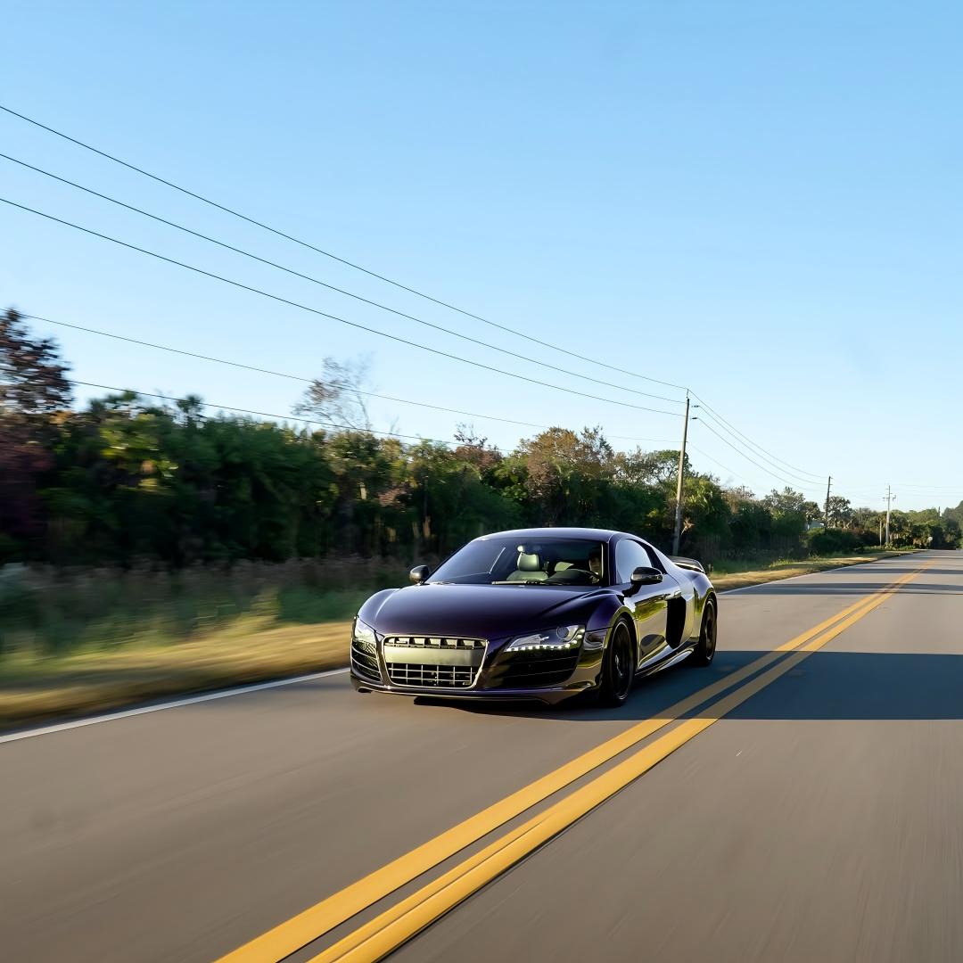 Gloss Metallic Ghost Midnight Purple Car Vinyl Wrap PET review jamiesbug.03 03