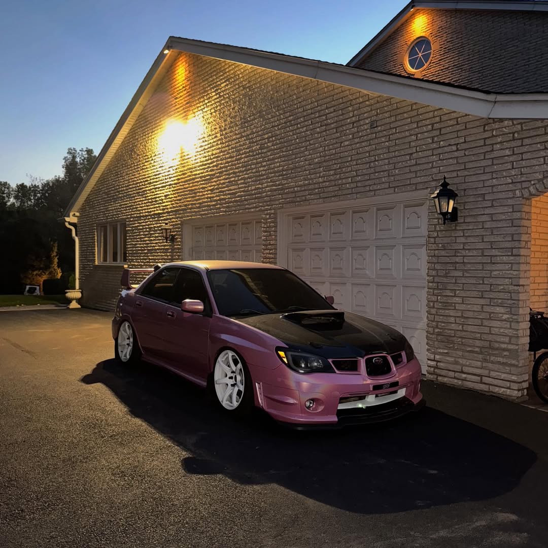 Gloss Metallic Rainbow Laser Pink Car Vinyl Wrap review j.ramz 02