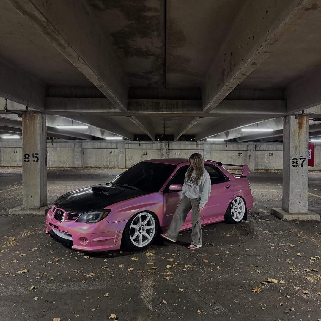 Gloss Metallic Rainbow Laser Pink Car Vinyl Wrap review j.ramz 01