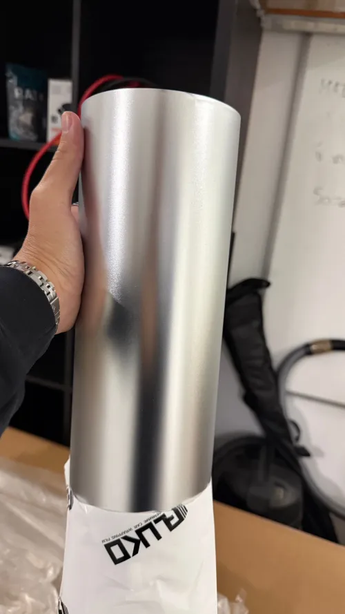 Satin Chrome Silver Car Vinyl Wrap review 