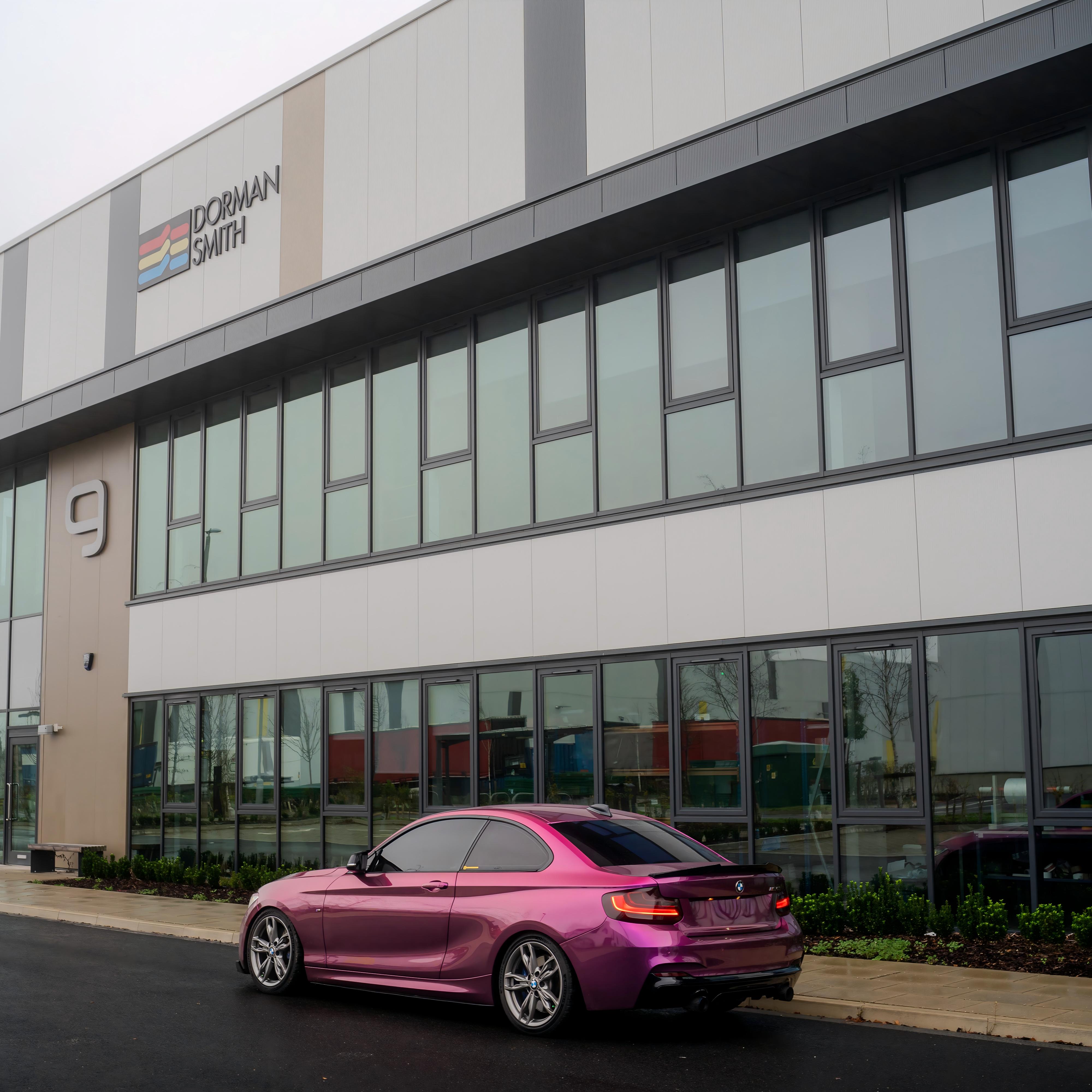 Super  Glossy Pearl Purple Car Vinyl Wrap PET review Pearl 03