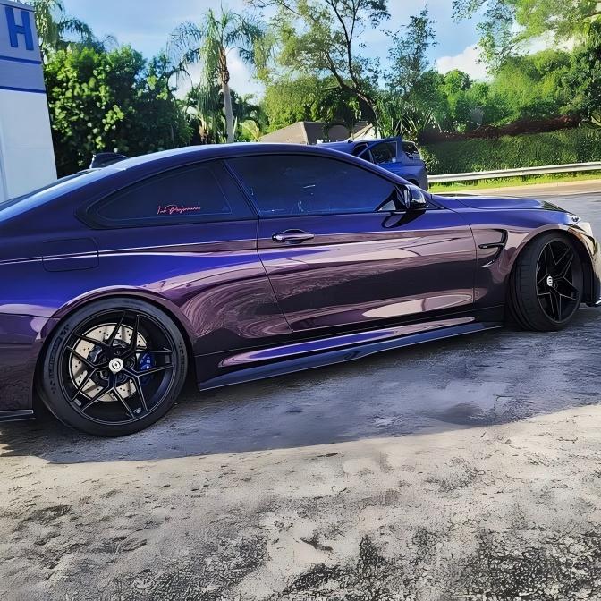 Gloss Metallic Midnight Purple Car Vinyl Wrap BMW PET review 1slowgt50 01