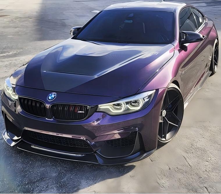 Gloss Metallic Midnight Purple Car Vinyl Wrap BMW PET review 1slowgt50 02