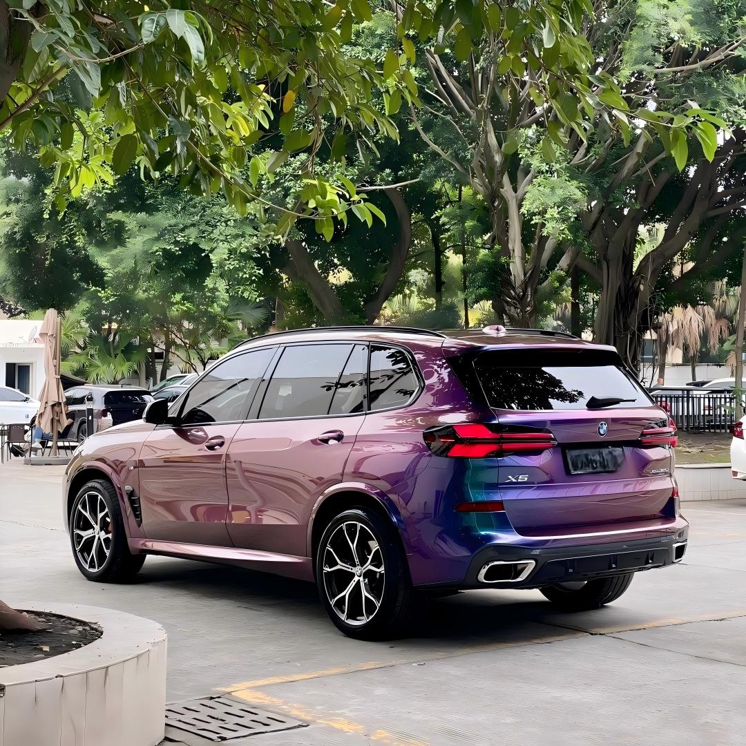 Gloss Metallic Chameleon Purple Blue Car Vinyl Wrap PET review spark 02