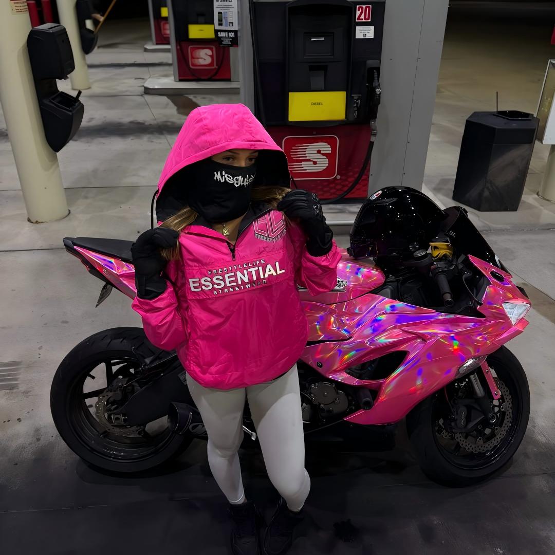 Gloss Pink Holographic Chrome Laser Car Vinyl Wrap Coupe BMW review kitysak 01