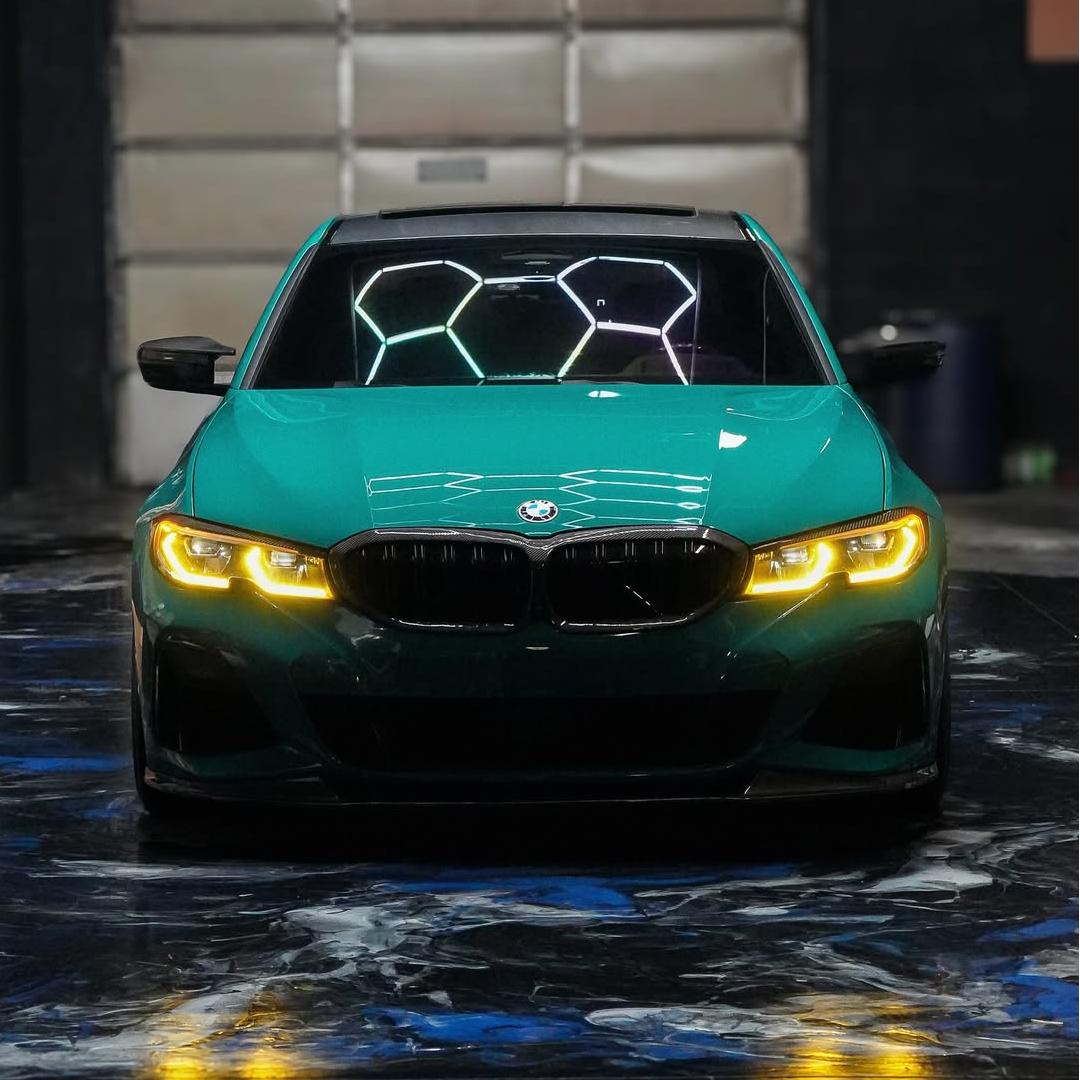 Gloss Hell Green Car Vinyl Wrap PET review Green 00