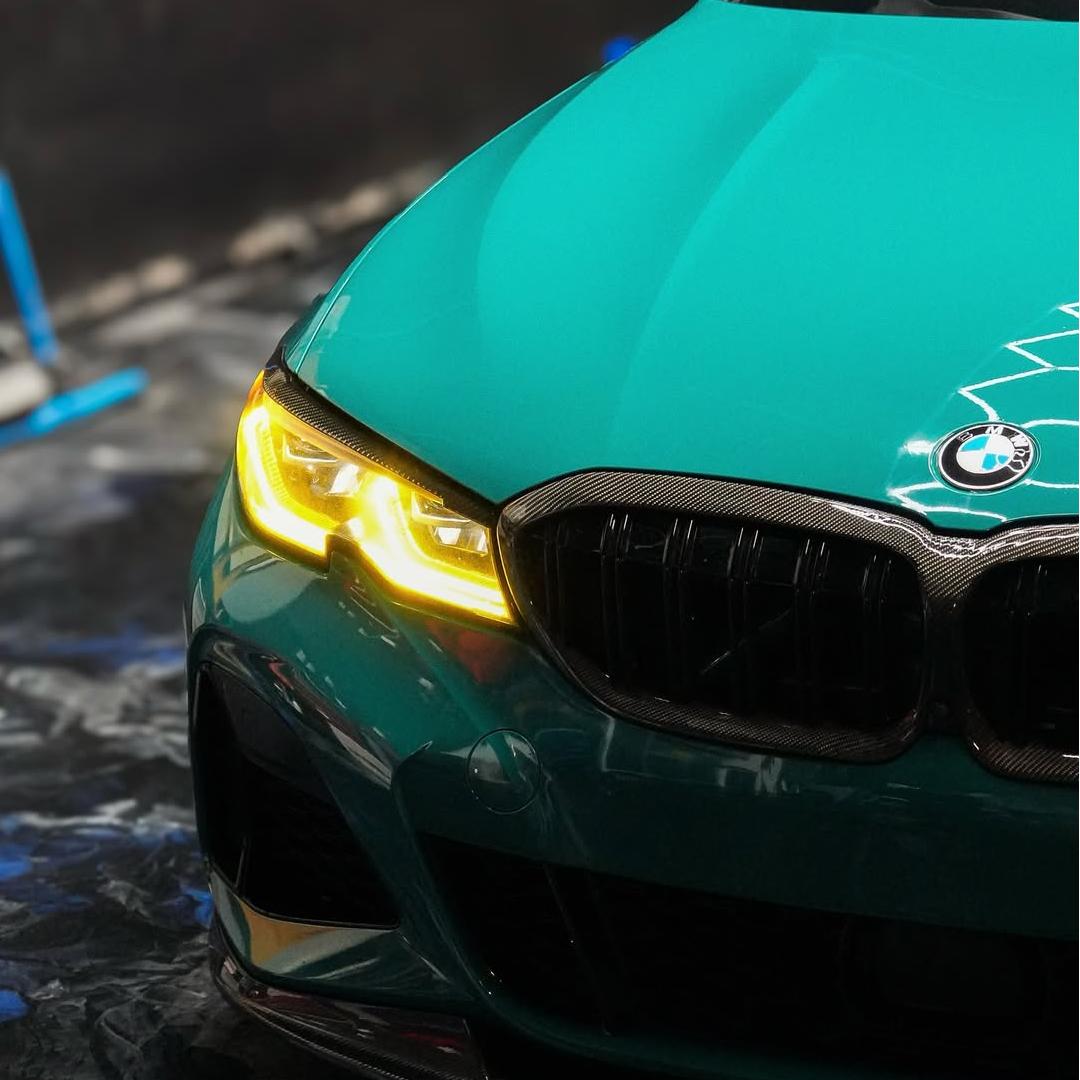 Gloss Hell Green Car Vinyl Wrap PET review Green 03