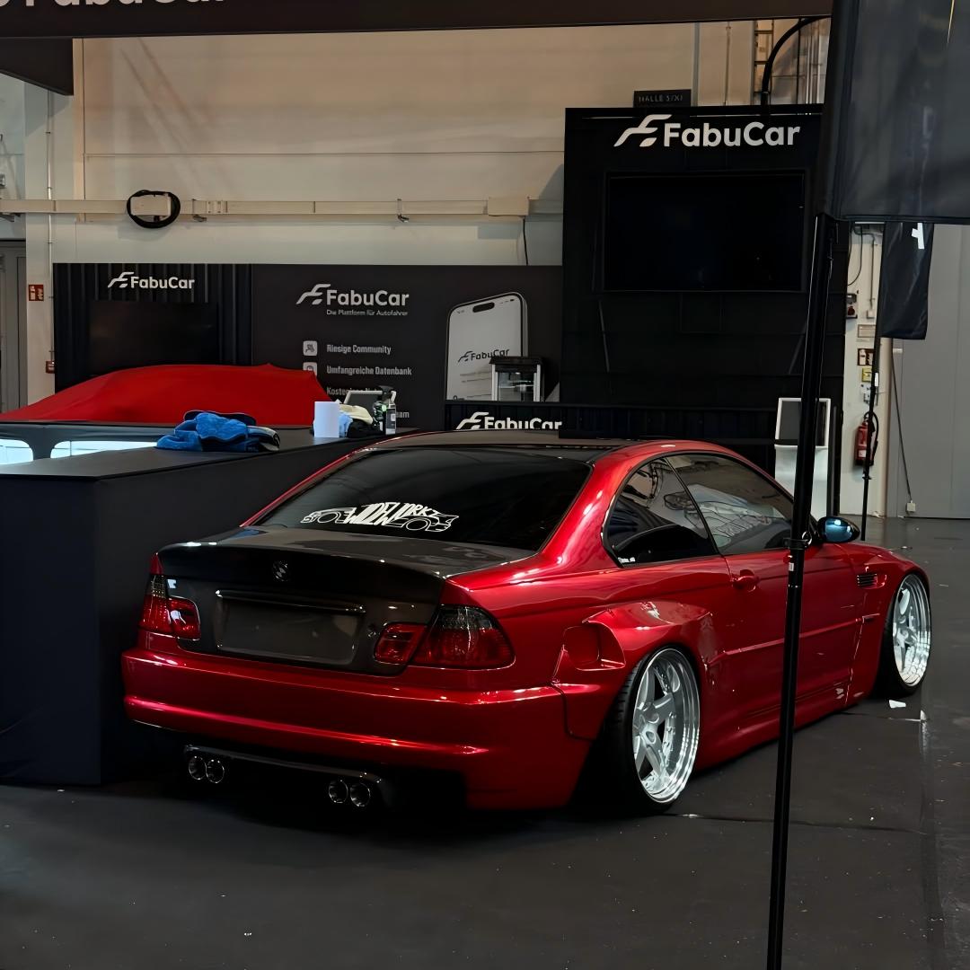 Ultra Glossy Metallic Vampire Red Car Vinyl Wrap BMW PET   review artur._e46 01