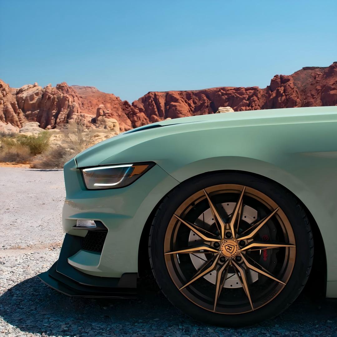 Gloss Light Khaki Green Car Vinyl Wrap PET review 5ohbrat 02