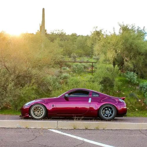 Gloss Metallic Rubellite Purple Car Vinyl Wrap PET  review 