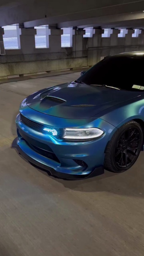 Gloss Metallic Rainbow Laser Blue Car Vinyl Wrap review 