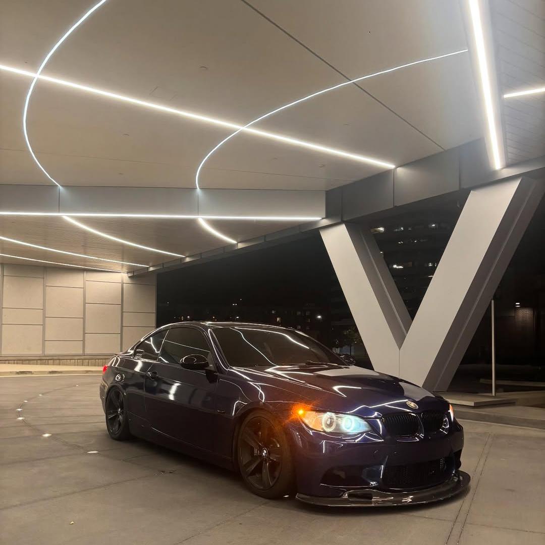 Gloss Metallic Tanzanite Blue Car Vinyl Wrap PET review e92.ace_ 03