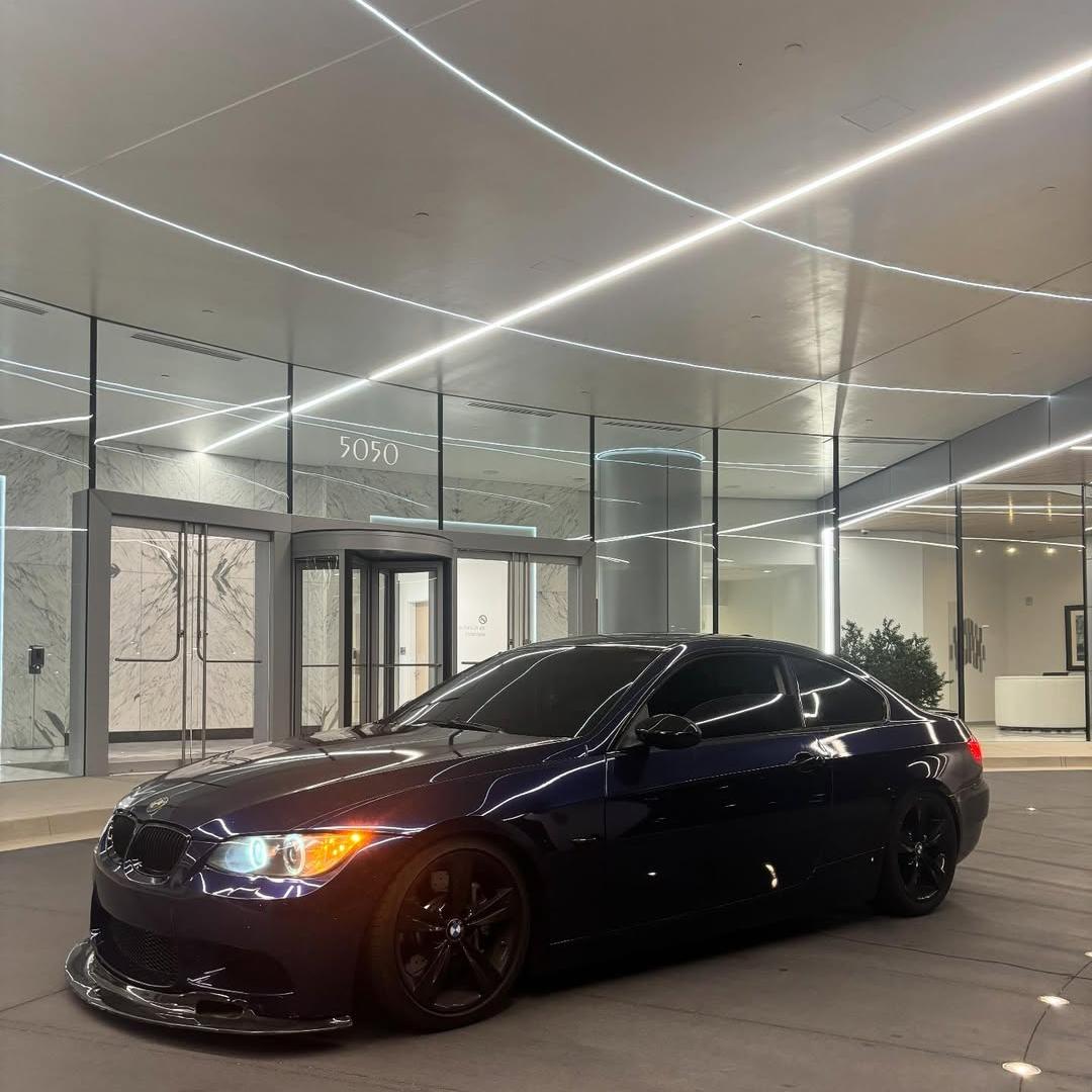 Gloss Metallic Tanzanite Blue Car Vinyl Wrap PET review e92.ace_ 04