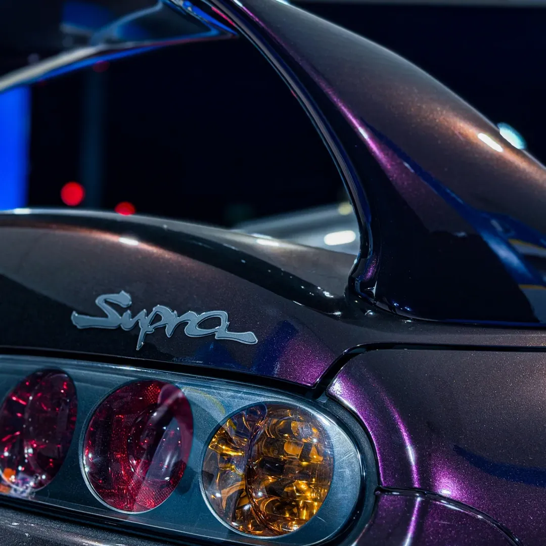 Gloss Metallic Gentian Purple Car Vinyl Wrap  PET review 1