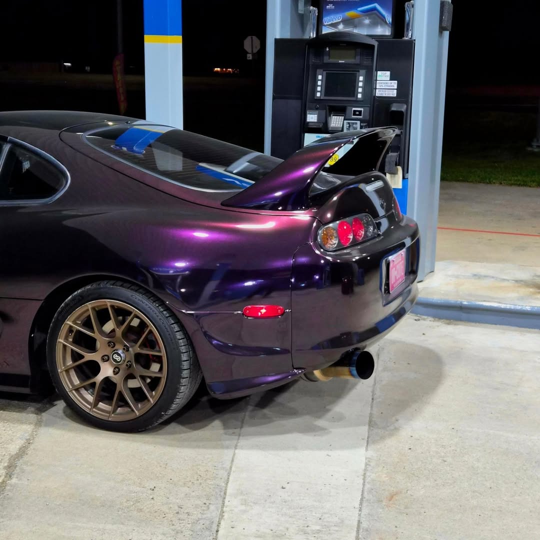 Gloss Metallic Gentian Purple Car Vinyl Wrap  PET review 2