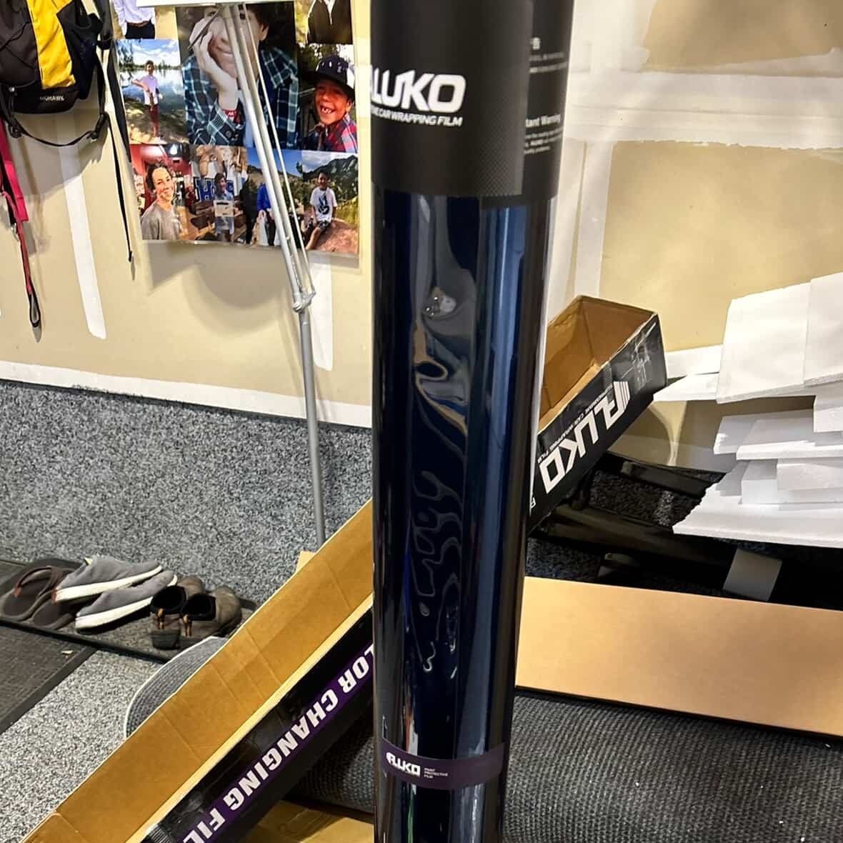 Gloss Indigo Blue Car Vinyl Wrap PET review 2